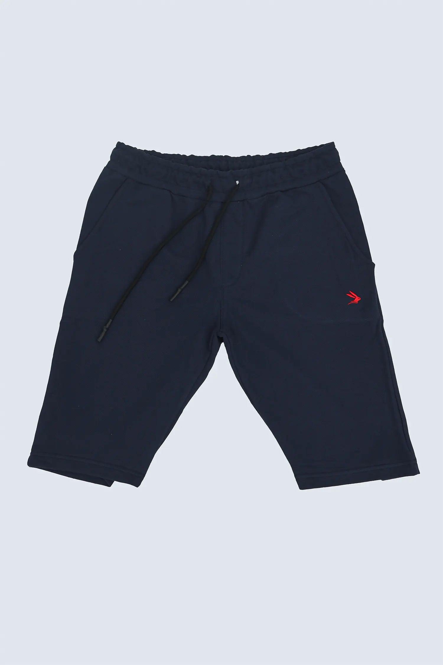 Blue Shorts with Red Logo - Lepus