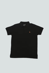 Black Polo with Coconut Logo - Lepus