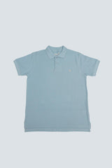 Blue Polo with Pink Logo - Lepus