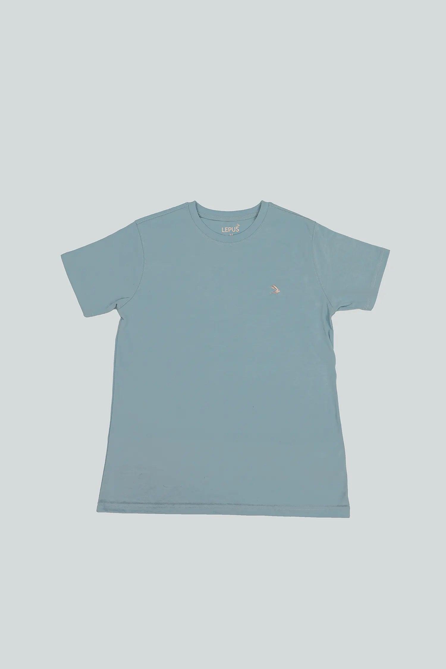 Blue T-Shirt with Pink Logo - Lepus