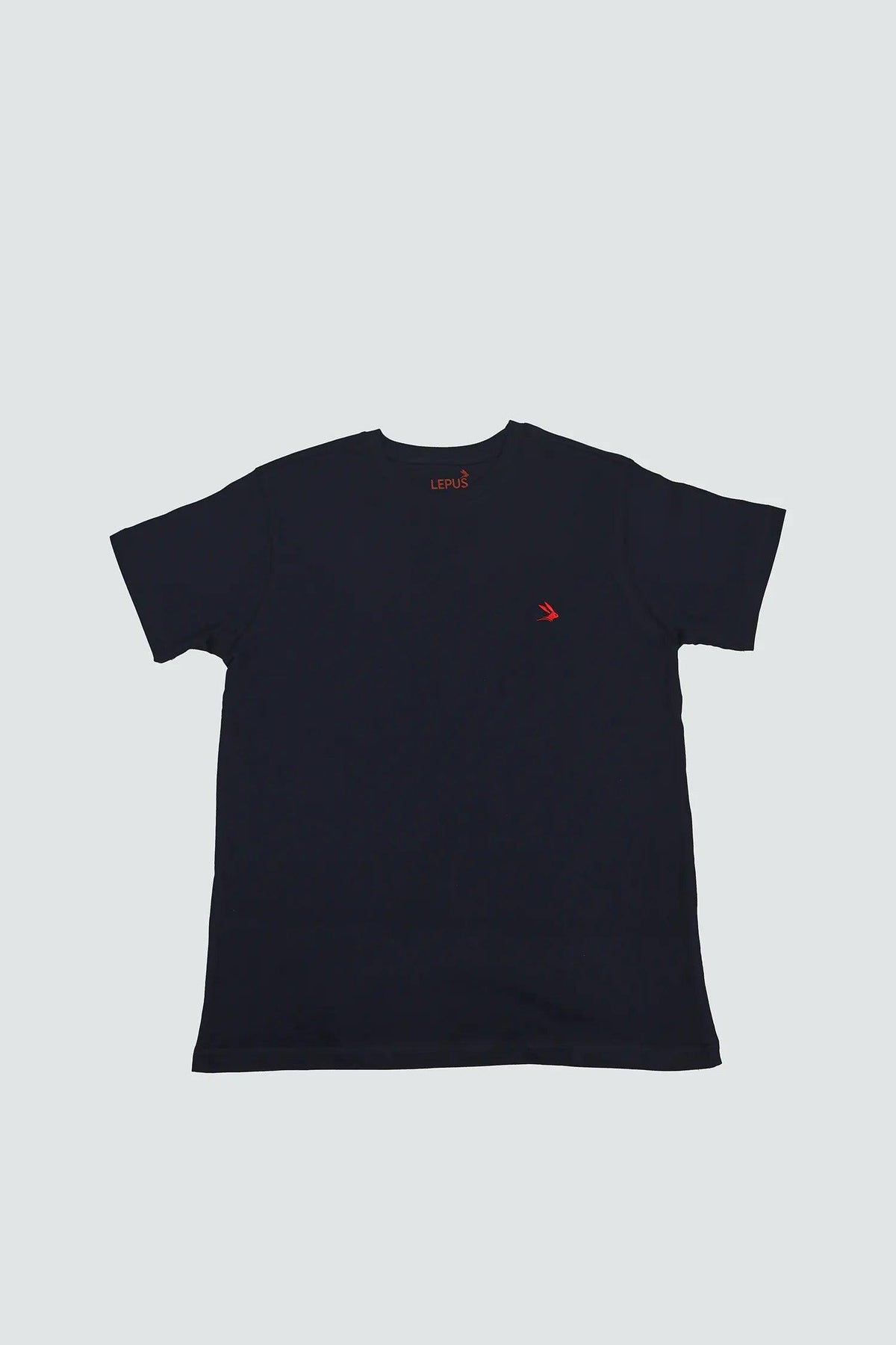 Blue T-Shirt with Red Logo - Lepus