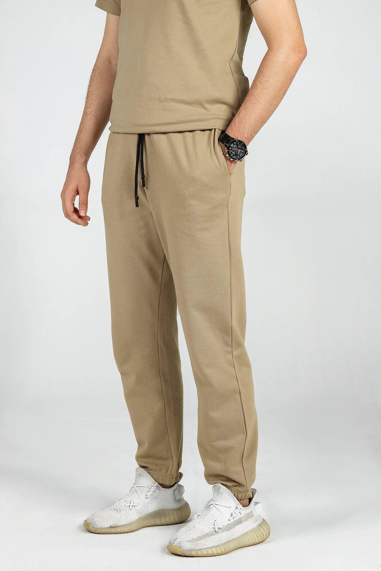 Beige Knit Trousers - Lepus