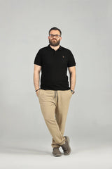 Black Polo with Coconut Logo - Lepus