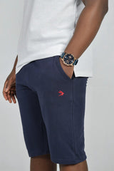 Blue Shorts with Red Logo - Lepus